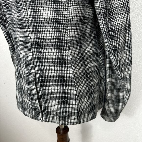 Anthropologie Maeve Blazer Women Medium Collegiate Knit Plaid Preppy Academia - Picture 9 of 14
